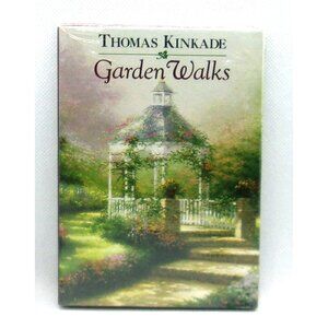 NEW Kinkade Garden Walks 10 Note Cards with Envelopes Sealed